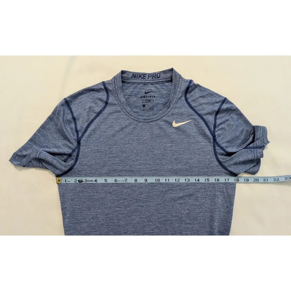 Nike Pro Fitted Dri-Fit Men's Short Sleeve Shirt Blue Small S - Lot of 3